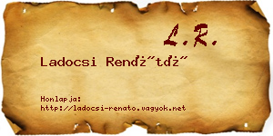 Ladocsi Renátó névjegykártya